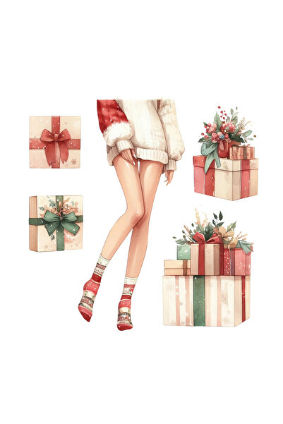 INOVATIX Set de 8 piese, Autocolant picioare sexy de femeie cu cadouri de Cră...