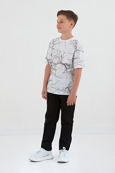 Fulla Moda Αγόρι μπλουζάκι με στάμπα Lightning Crew Neck