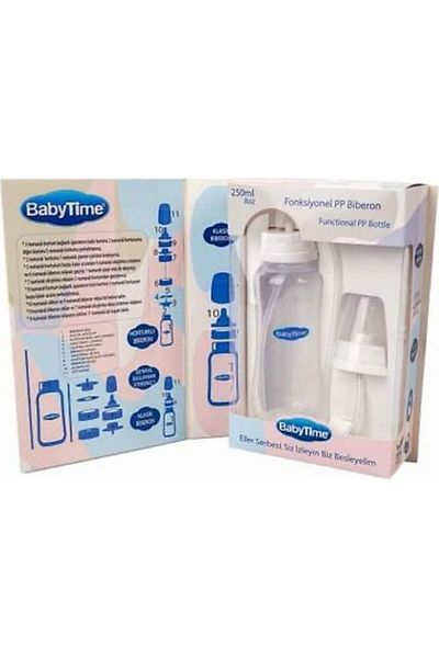 NEHAN Bt085 Functional Pp Baby Bottle 250 ml - Hands-Free Baby Bottle