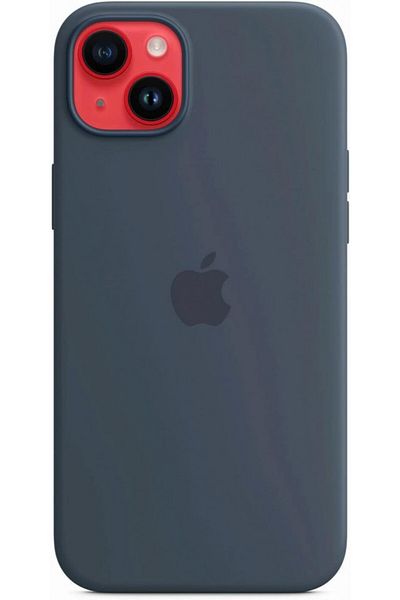 Apple Apple iPhone 14 Plus Silicone Case with MagSafe, Storm Blue