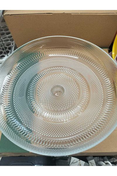 kurt41 Footed Fruit - Salad - Serving - Glass Presentation Bowl Plate 30 cm