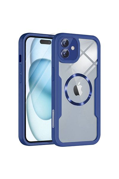 Techsuit Husă iPhone 16 Plus + Protector de Ecran - Techsuit ColorVerse 360 ​​MagSafe Series - Albastră