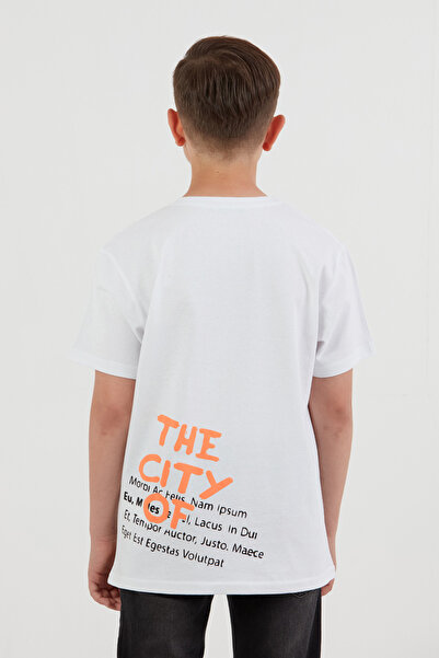 Fulla Moda 100% βαμβακερό αγορίστικο μπλουζάκι με στάμπα