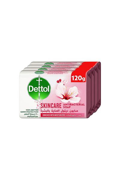 Dettol Skincare Anti-Bacterial Bar Soap Rose & Sakura Blossom Fragrance