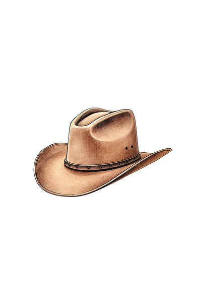 INOVATIX Set de 8 autocolante pălărie cowboy Ares, INOVATIX®. 6 cm