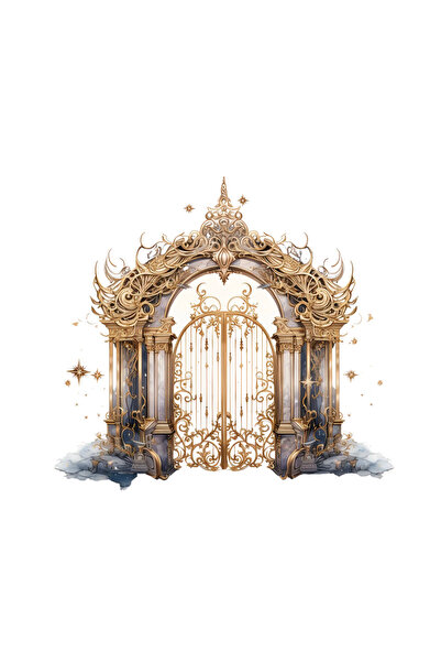 INOVATIX Σετ 8 τεμαχίων, αυτοκόλλητο γοτθικής ουράνιας πύλης, INOVATIX®. 6 εκ.