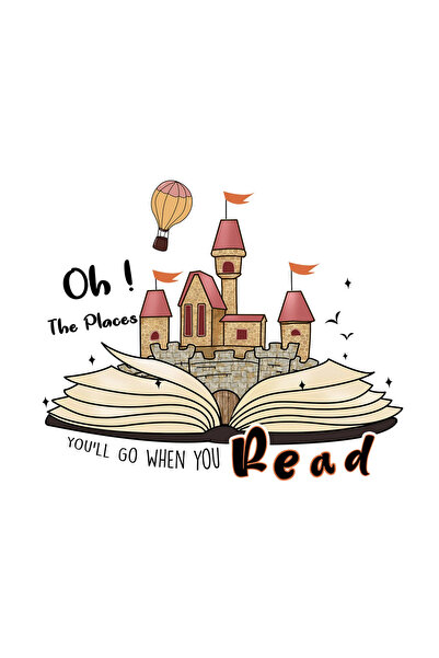 INOVATIX Σετ 8 τεμαχίων, Αυτοκόλλητο Oh The Places You'll Go When You Reading...