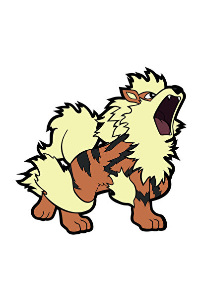 INOVATIX Set de 8 piese, autocolant Pokemon Arcanine, INOVATIX®. 6 cm