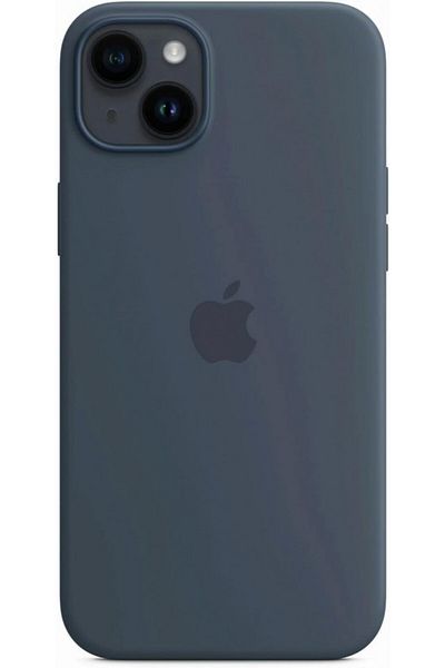Apple Apple iPhone 14 Plus Silicone Case with MagSafe, Storm Blue