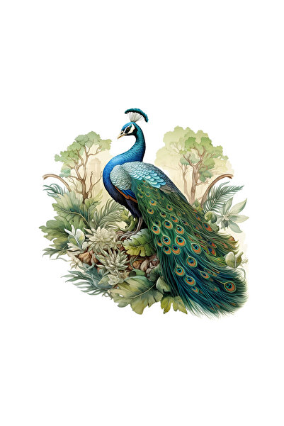 INOVATIX Set de 8 bucăți, autocolant păun Nala, INOVATIX®. 6 cm