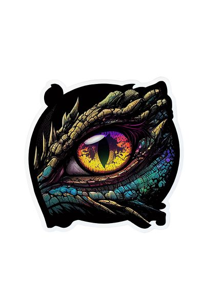 INOVATIX Set de 8 bucăți, autocolant Falcor cu ochi de dragon, INOVATIX®. 6 cm