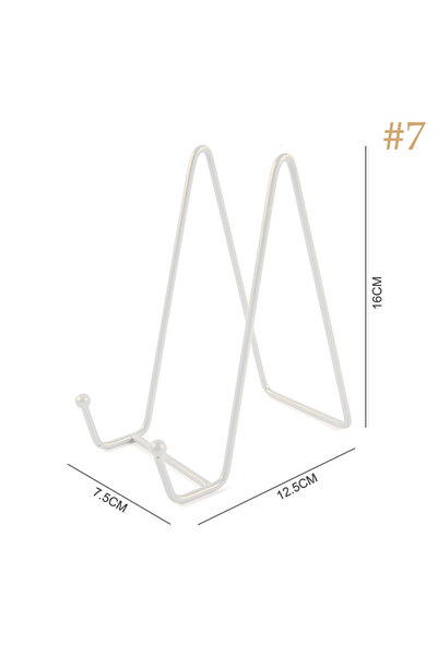 Choice3 7 1pc Plate Display Stand ture Easel Metal Plate Stands Holder Displa...