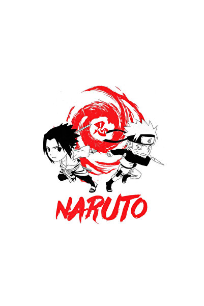 INOVATIX Set de 8 piese, autocolant poster Naruto și Sasuke, INOVATIX®. 6 cm