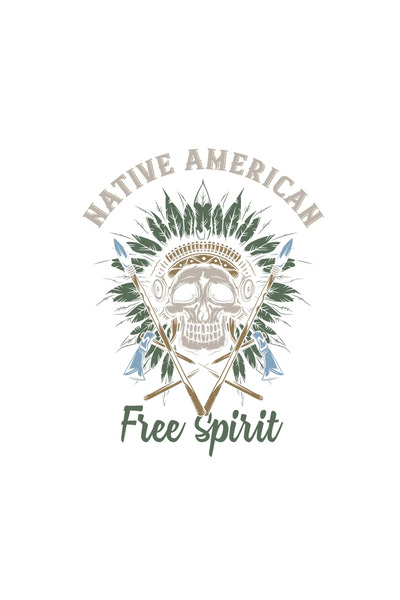 INOVATIX Set de 8 piese, autocolant spirit liber nativ american, INOVATIX®. 6 cm