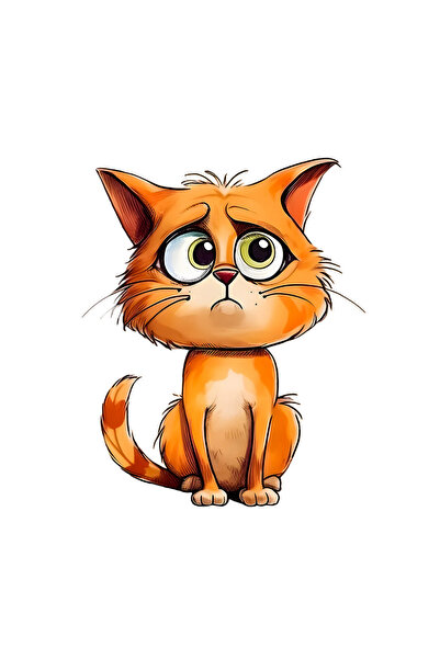 INOVATIX Set de 8 autocolante cu pisica Chloe, INOVATIX®. 6 cm