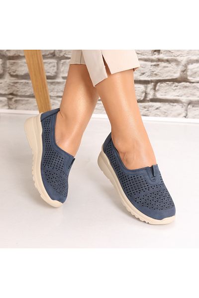 MODA STİL Women's casual shoes Navy Blue made of Eco-leather Sonita, 37