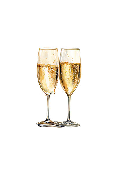 INOVATIX Σετ 8 τεμαχίων, Αυτοκόλλητο για ποτήρια σαμπάνιας, INOVATIX®. 6 εκ.