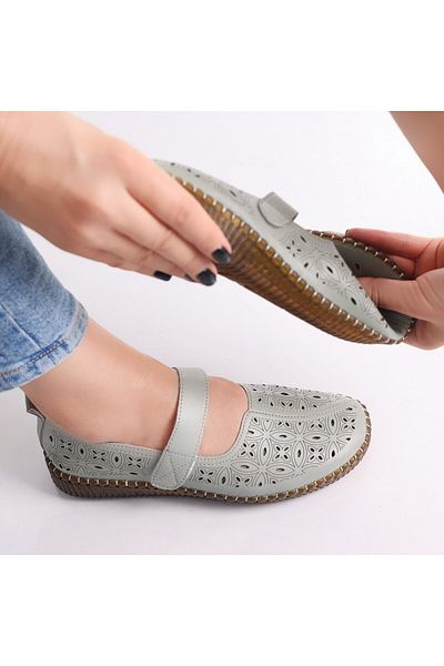 MODA STİL Women's Casual Green Shoes Made of Amata Eco-Leather, 41
