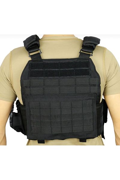 NkyÜniforma Nky Uniform Molle Tactical Vest – Adjustable, Multi-Pocket, Durable & Lightweight (Black/Khaki/Beige)