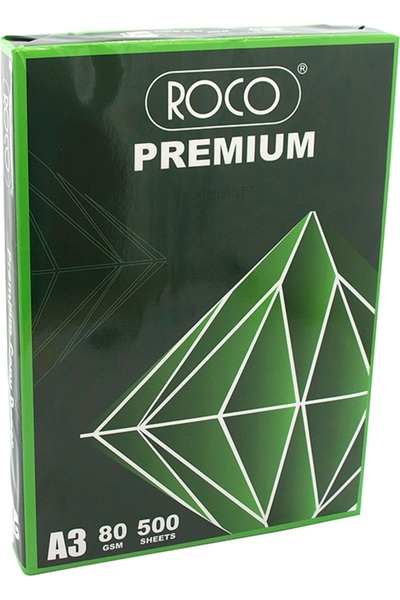 Roco Premium Copy Paper - Plain White, A4, 80 gsm, 500 Sheets