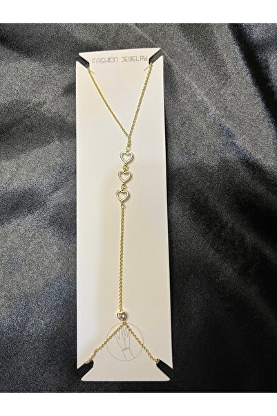 Fam&Co Jewelry Gold Color Three Heart Adjustable Shahmeran - Elegant Hand Jewelry