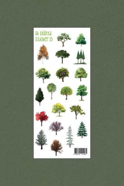 Bi Dünya Haber M25 – Set de autocolante cu tematică copac