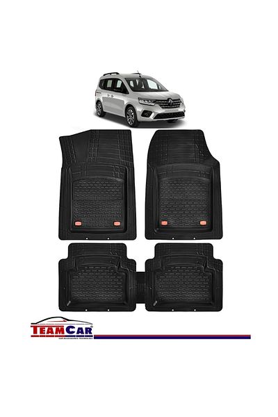 TEAMCAR ® Car Mats Tray Type Renault Kangoo Iii (2021-2024) Black