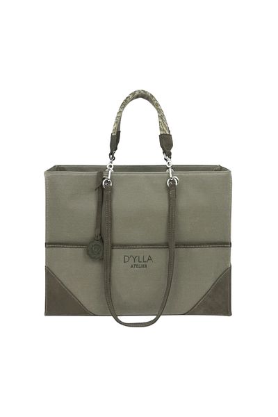 D'ylla Atelier Women's Shoulder Bag from Valeria Series - Tote Bag - Khaki