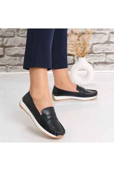MODA STİL Women's casual shoes Negei made of natural leather Nada, 36