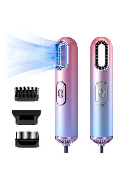 Teno Uscator Profesional de Par 3 in 1 Teno®, 3 accesorii incluse, 1200W, multicolor pastel