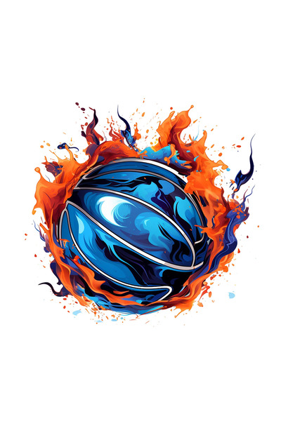 INOVATIX Set de 8 autocolante de baschet Adonis, INOVATIX®. 6 cm