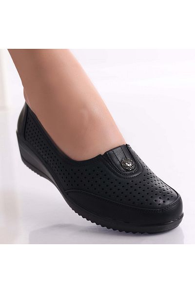 MODA STİL Women's casual shoes Black Ecological Leather Neleba, 38