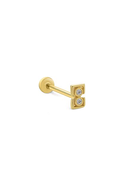 Fay Yamaner 14 Carat Gold Stone Piercing