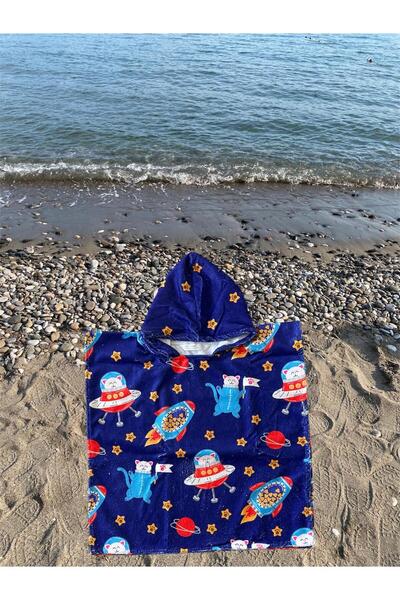 Dotamess Children's Poncho Beach Towel - Sea Towel