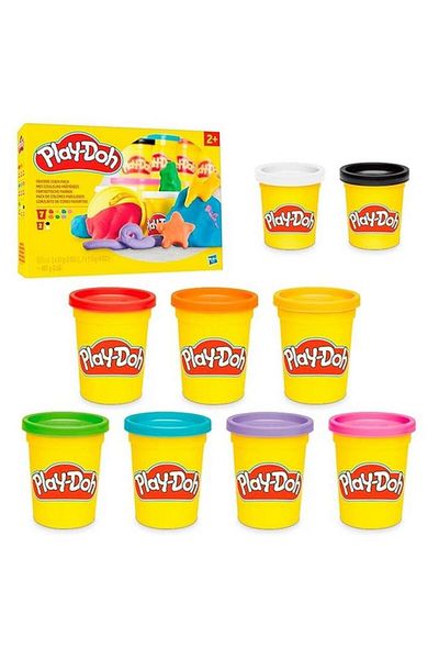 Generic Hasbro Games Play-Doh 9-Cans Favorite Color Pack Non-Toxic Modelling Clay Multicolor HPDF98215L0