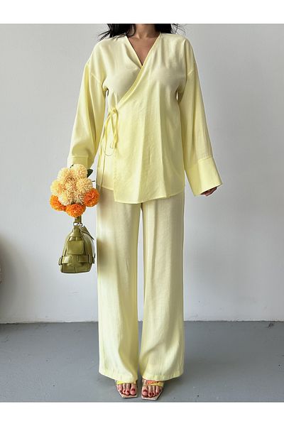 MYGİYİMİSTANBUL Modal Double Suit with Piping