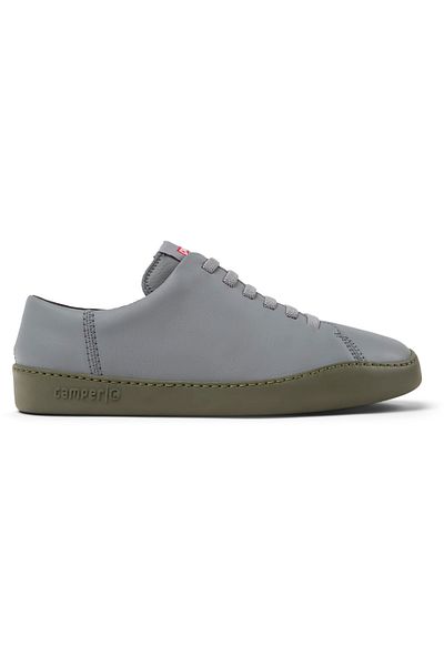 CAMPER Men's Gray Genuine Leather Lace-Up Sneakers Soft Sole Walking Shoes PeuTouring