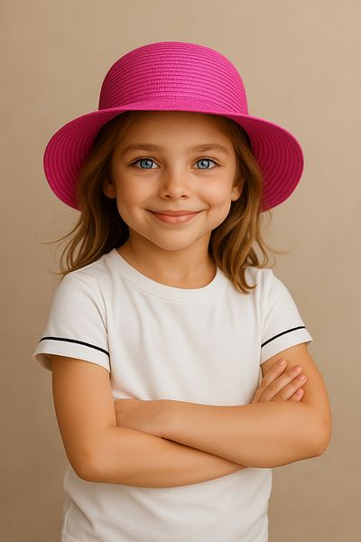 SUVE GOLD Girl's Straw Sun Hat – Summer, Uv Protection