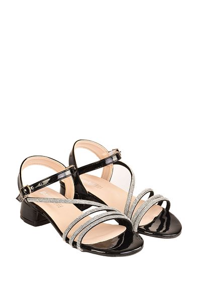 minibonito Girl's Stone Detailed Heeled Evening Dress Shoes