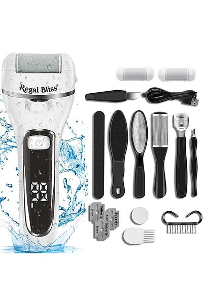 Regal Bliss Pila electrica picioare Regal Bliss®, 2000rpm, USB, LCD, accesorii incluse, pentru piele uscata.