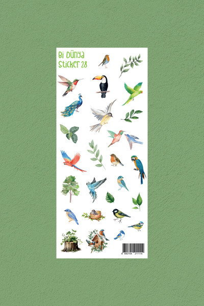 Bi Dünya Haber M28 – Kuş Temalı Sticker Seti