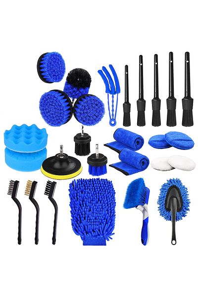 Teno Premium 26 Piece Auto Detailing Set Teno®, car cleaning Interior-exterior, blue