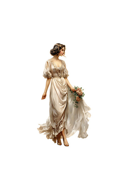 INOVATIX Set de 8 piese, Autocolant Mireasă Perla Apelor, INOVATIX®. 6 cm