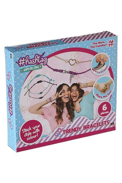 Generic Hashtag Mybling Trendy Bracelet Set Multicolor HTMB2101