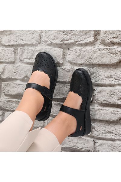 MODA STİL Women's casual shoes Black Ecological Leather Blaymi, 39