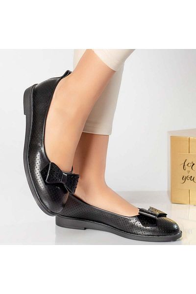 MODA STİL Women's black ballerinas, Carmen, 35