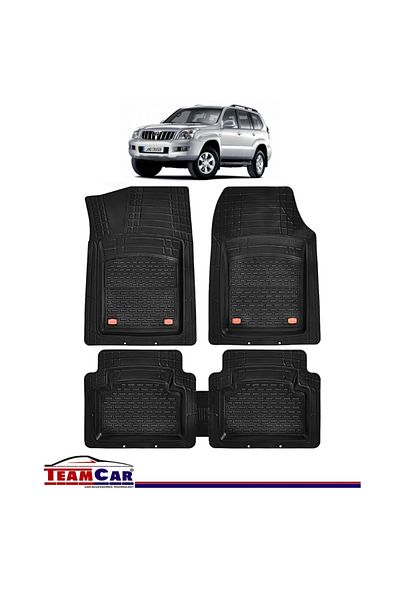 TEAMCAR ® Car Mats Tray Type Toyota Land Cruiser J120 (2002-2009) Black