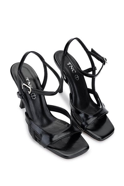 Tamer Tanca Women's Vegan Black Heeled Shoes