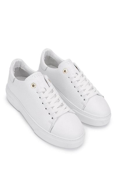 Tamer Tanca Women's Genuine Leather White Sneakers & Sports Shoes