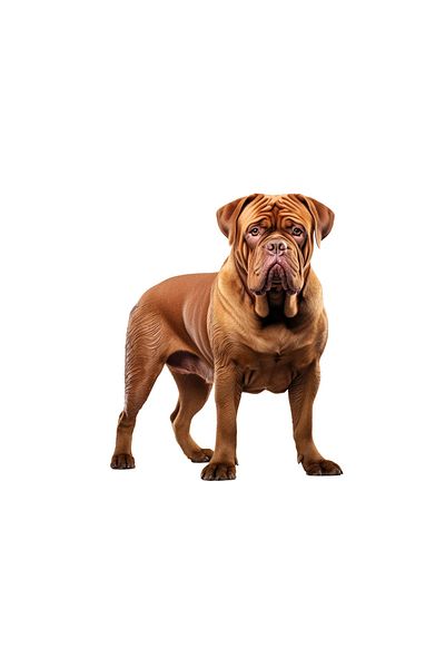 INOVATIX Set de 8 piese, autocolant Mastiff roșu, INOVATIX®. 6 cm